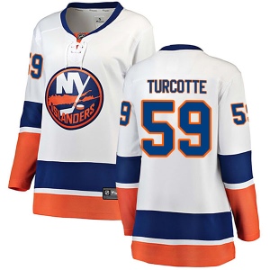 Women's Yanick Turcotte New York Islanders Breakaway Away Jersey - White