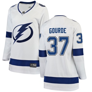 Women's Yanni Gourde Tampa Bay Lightning Breakaway Away Jersey - White