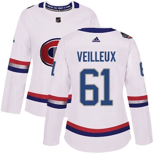 Women's Yannick Veilleux Montreal Canadiens Authentic 2017 100 Classic Jersey - White