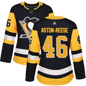 Women's Zach Aston-Reese Pittsburgh Penguins Authentic Home Jersey - Black