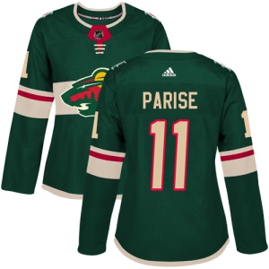 Women's Zach Parise Minnesota Wild Authentic Home Jersey - Green