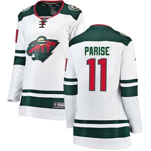 Women's Zach Parise Minnesota Wild Breakaway Away Jersey - White