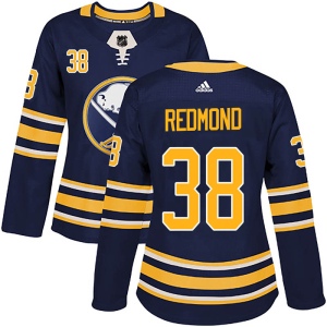 Women's Zach Redmond Buffalo Sabres Authentic Navy Home Jersey - Red