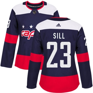 Women's Zach Sill Washington Capitals Authentic 2018 Stadium Series Jersey - Navy Blue