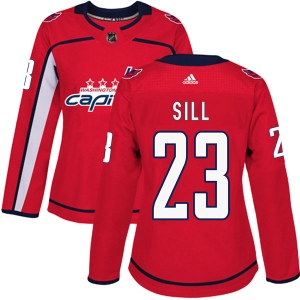 Women's Zach Sill Washington Capitals Authentic Home Jersey - Red