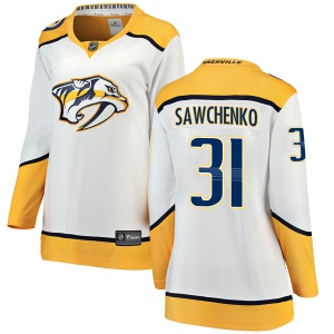 Women's Zachary Sawchenko Nashville Predators Breakaway Away Jersey - White