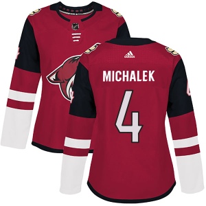 Women's Zbynek Michalek Arizona Coyotes Authentic Maroon Home Jersey