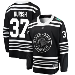 Youth Adam Burish Chicago Blackhawks 2019 Winter Classic Breakaway Jersey - Black