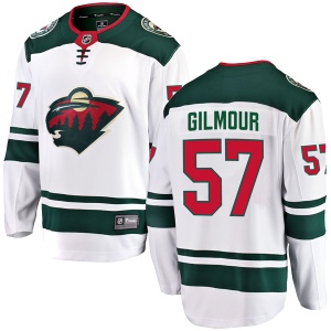 Youth Adam Gilmour Minnesota Wild Breakaway Away Jersey - White