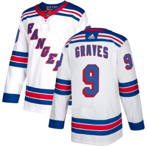 Youth Adam Graves New York Rangers Authentic Away Jersey - White