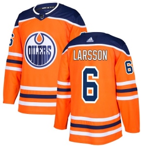 Youth Adam Larsson Edmonton Oilers Authentic Home Jersey - Orange