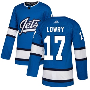 Youth Adam Lowry Winnipeg Jets Authentic Alternate Jersey - Blue