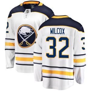 Youth Adam Wilcox Buffalo Sabres Breakaway Away Jersey - White