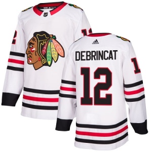 Youth Alex DeBrincat Chicago Blackhawks Authentic Away Jersey - White