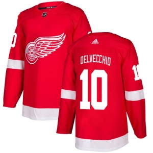 Youth Alex Delvecchio Detroit Red Wings Authentic Home Jersey - Red