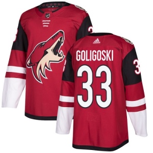 Youth Alex Goligoski Arizona Coyotes Authentic Burgundy Home Jersey - Red