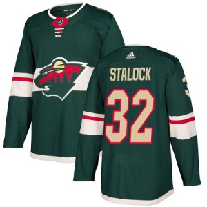 Youth Alex Stalock Minnesota Wild Authentic Home Jersey - Green