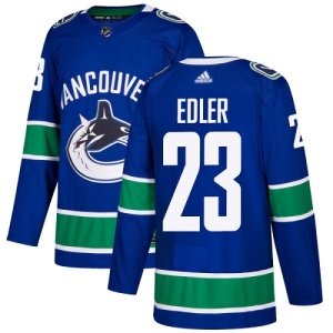 Youth Alexander Edler Vancouver Canucks Authentic Home Jersey - Blue