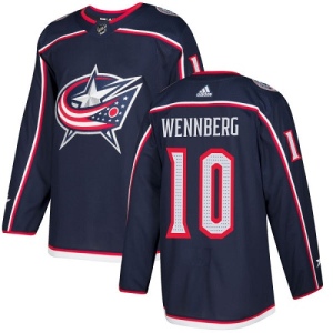 Youth Alexander Wennberg Columbus Blue Jackets Authentic Home Jersey - Navy Blue