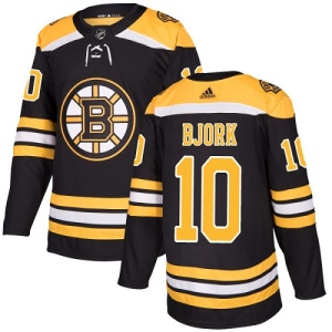 Youth Anders Bjork Boston Bruins Authentic Home Jersey - Black