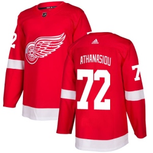 Youth Andreas Athanasiou Detroit Red Wings Authentic Home Jersey - Red