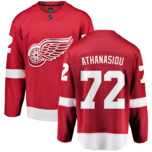 Youth Andreas Athanasiou Detroit Red Wings Home Breakaway Jersey - Red