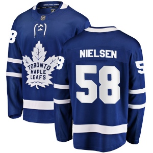 Youth Andrew Nielsen Toronto Maple Leafs Breakaway Home Jersey - Blue