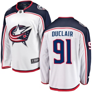 Youth Anthony Duclair Columbus Blue Jackets Breakaway Away Jersey - White