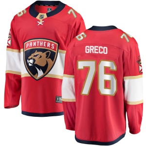 Youth Anthony Greco Florida Panthers Breakaway Home Jersey - Red