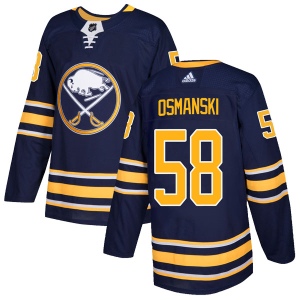 Youth Austin Osmanski Buffalo Sabres Authentic Home Jersey - Navy