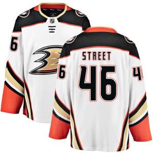 Youth Ben Street Anaheim Ducks Breakaway Away Jersey - White