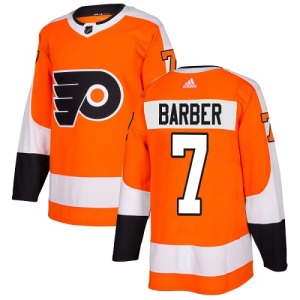 Youth Bill Barber Philadelphia Flyers Authentic Home Jersey - Orange