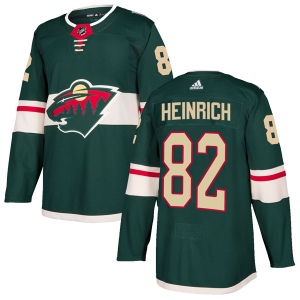 Youth Blake Heinrich Minnesota Wild Authentic Home Jersey - Green