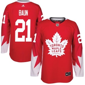 Youth Bobby Baun Toronto Maple Leafs Authentic Alternate Jersey - Red