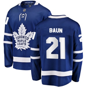 Youth Bobby Baun Toronto Maple Leafs Breakaway Home Jersey - Blue