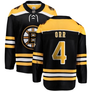 Youth Bobby Orr Boston Bruins Home Breakaway Jersey - Black