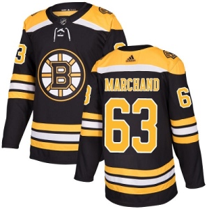 Youth Brad Marchand Boston Bruins Authentic Home Jersey - Black