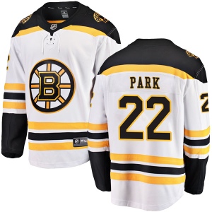 Youth Brad Park Boston Bruins Breakaway Away Jersey - White