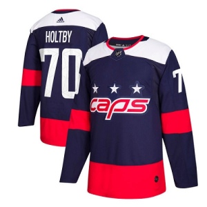 Youth Braden Holtby Washington Capitals Authentic 2018 Stadium Series Jersey - Navy Blue