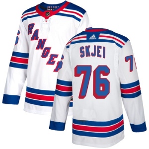 Youth Brady Skjei New York Rangers Authentic Away Jersey - White