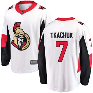 Youth Brady Tkachuk Ottawa Senators Breakaway Away Jersey - White