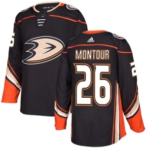 Youth Brandon Montour Anaheim Ducks Authentic Home Jersey - Black