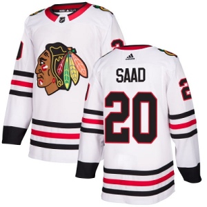 Youth Brandon Saad Chicago Blackhawks Authentic Away Jersey - White