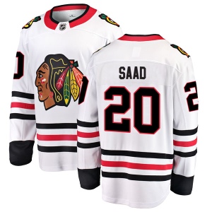 Youth Brandon Saad Chicago Blackhawks Breakaway Away Jersey - White