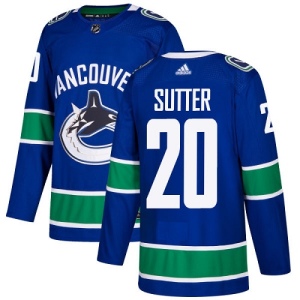 Youth Brandon Sutter Vancouver Canucks Authentic Home Jersey - Blue