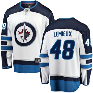 Youth Brendan Lemieux Winnipeg Jets Breakaway Away Jersey - White