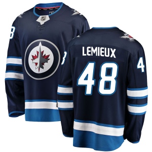 Youth Brendan Lemieux Winnipeg Jets Breakaway Home Jersey - Blue