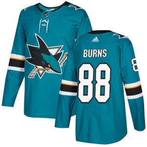 Youth Brent Burns San Jose Sharks Authentic Teal Home Jersey - Green