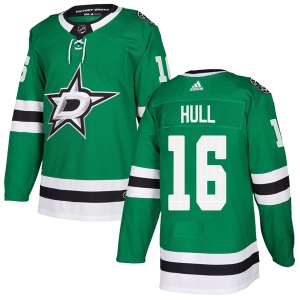 Youth Brett Hull Dallas Stars Authentic Home Jersey - Green