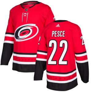 Youth Brett Pesce Carolina Hurricanes Authentic Home Jersey - Red